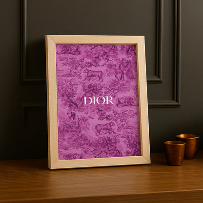 Cadre photo Dior Pink Dessin