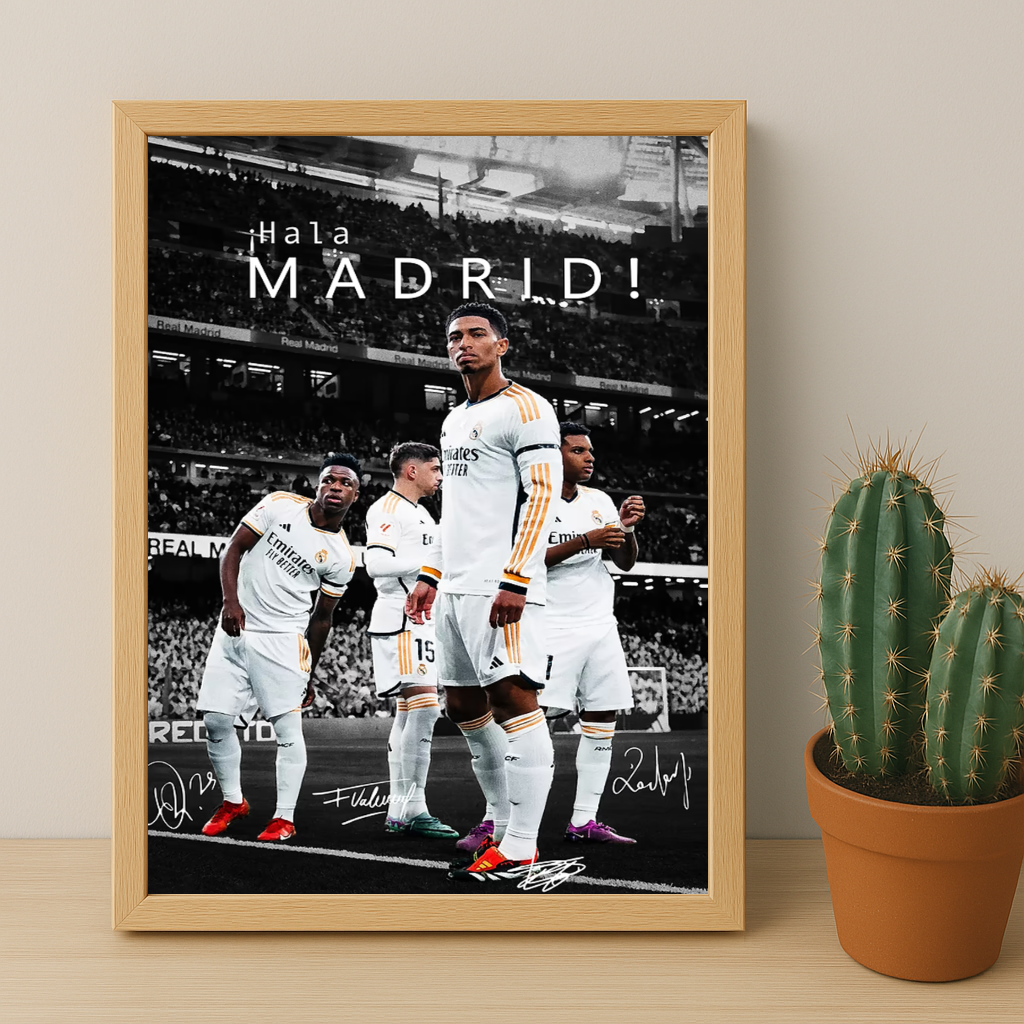 Cadre Photo Real Madrid Hala Madrid – Affiche HD Encadrée Papier Premium