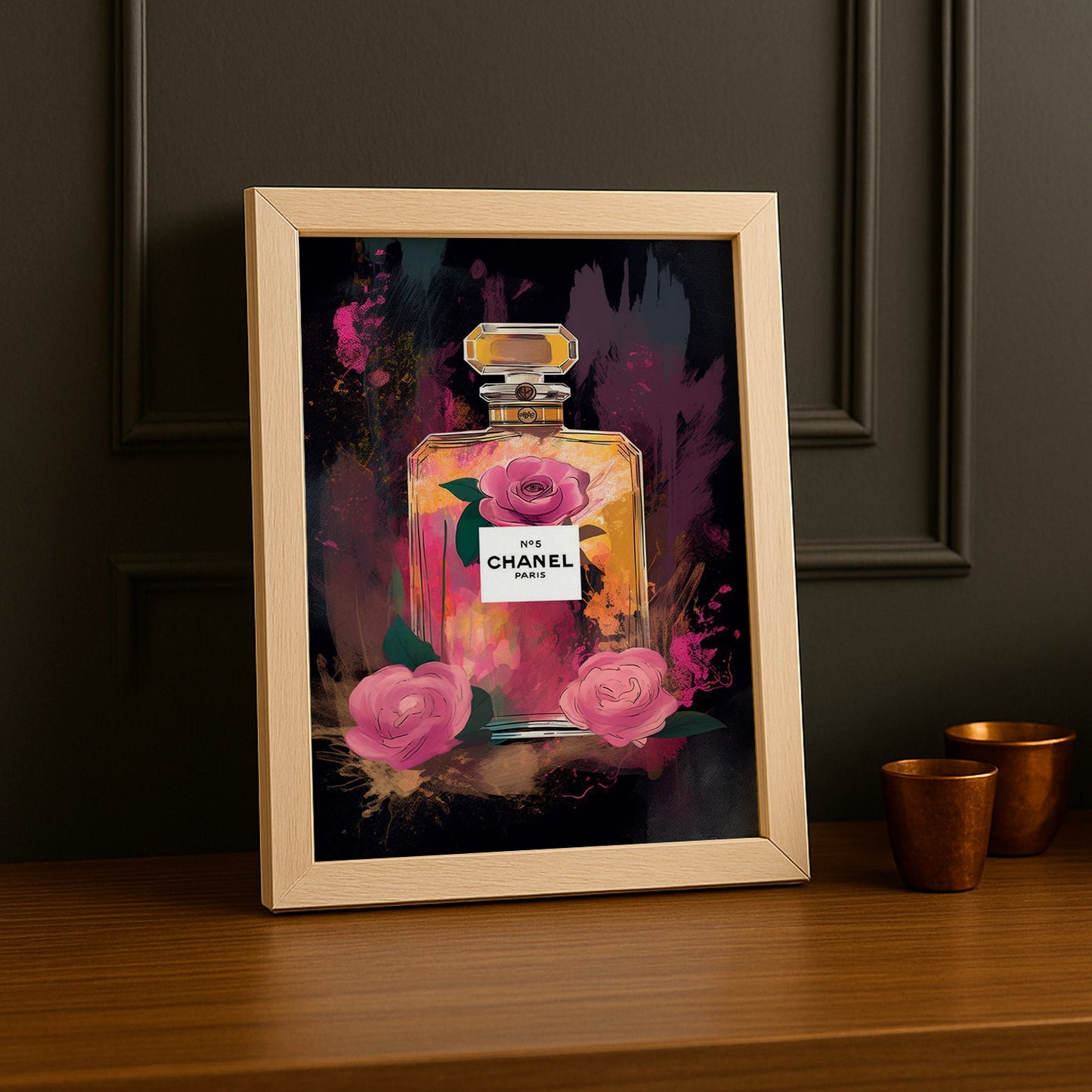 Cadre photo Chanel - Parfum illustration