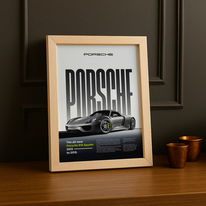 Poster Voitures - Porsche 918 Spyder