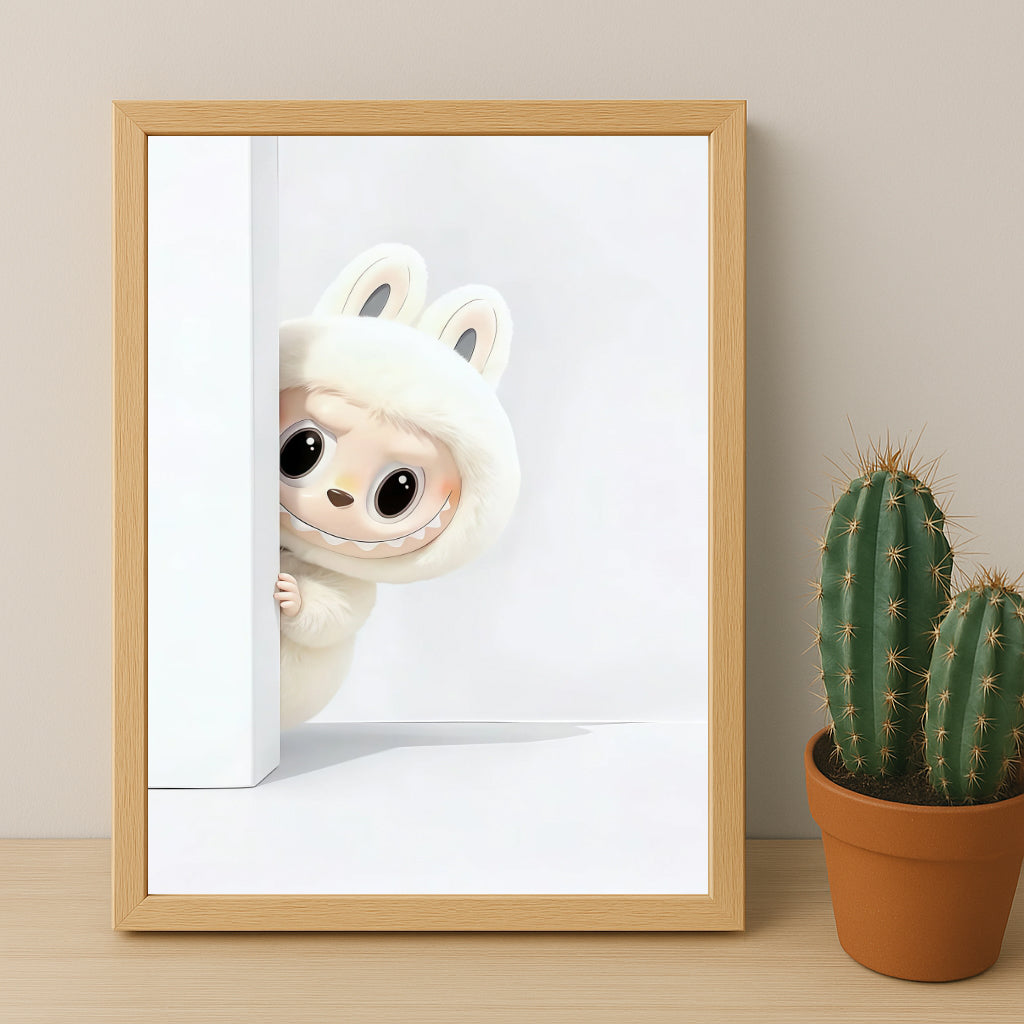 Poster Labubu White - Wall