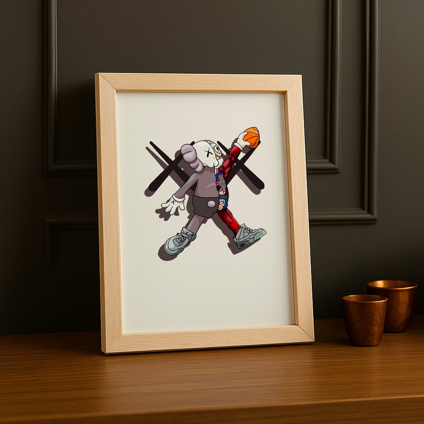 Poster Kaws football américain