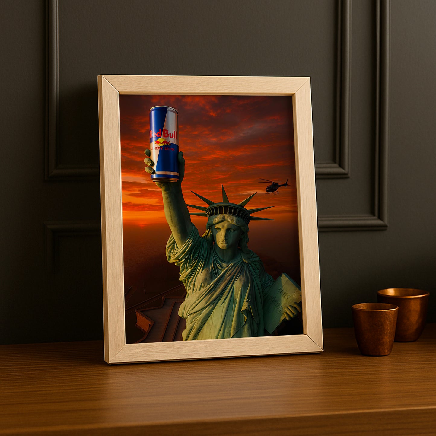 Cadre Photo Redbull - Statue de la Liberté