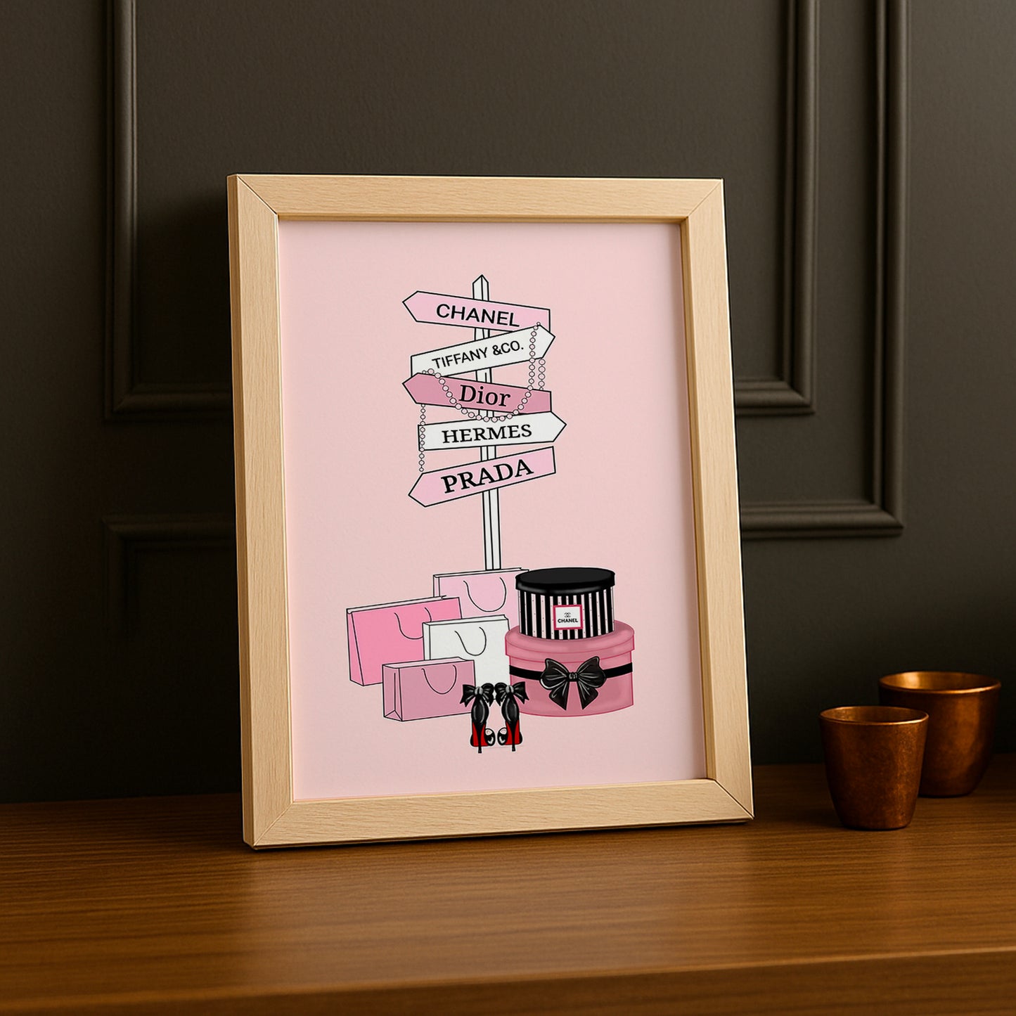 Cadre photo Panneau marques