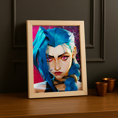 Cadre photo Jinx Portrait Arcane