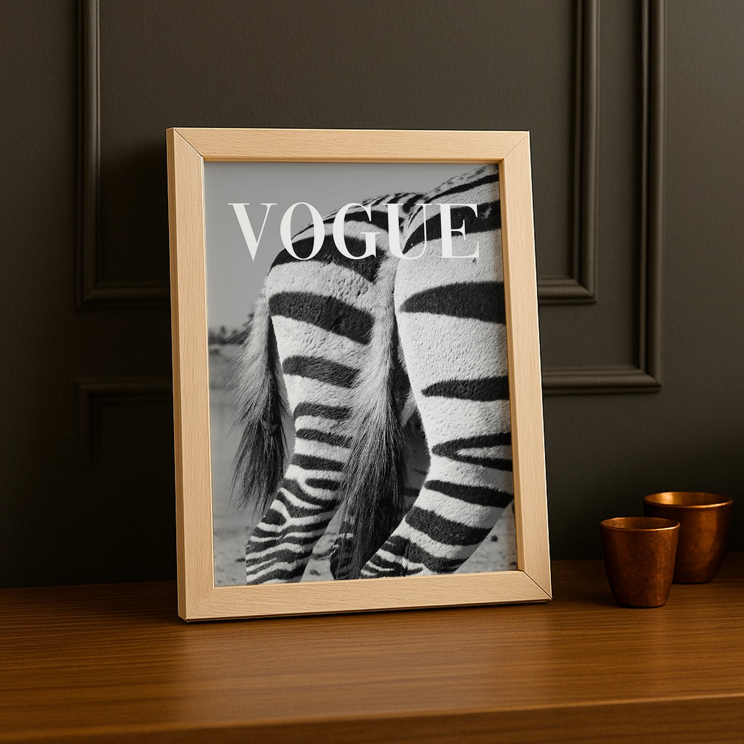 Poster Photo Vogue - Zèbre
