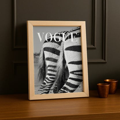 Poster Photo Vogue - Zèbre