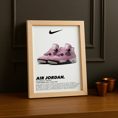 Air Jordan 4 Orchideen-Fotorahmen 