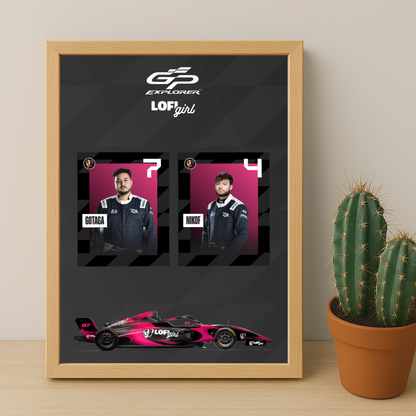 Cadre Photo GP Explorer Gotaga x Nikof Lofi Girl