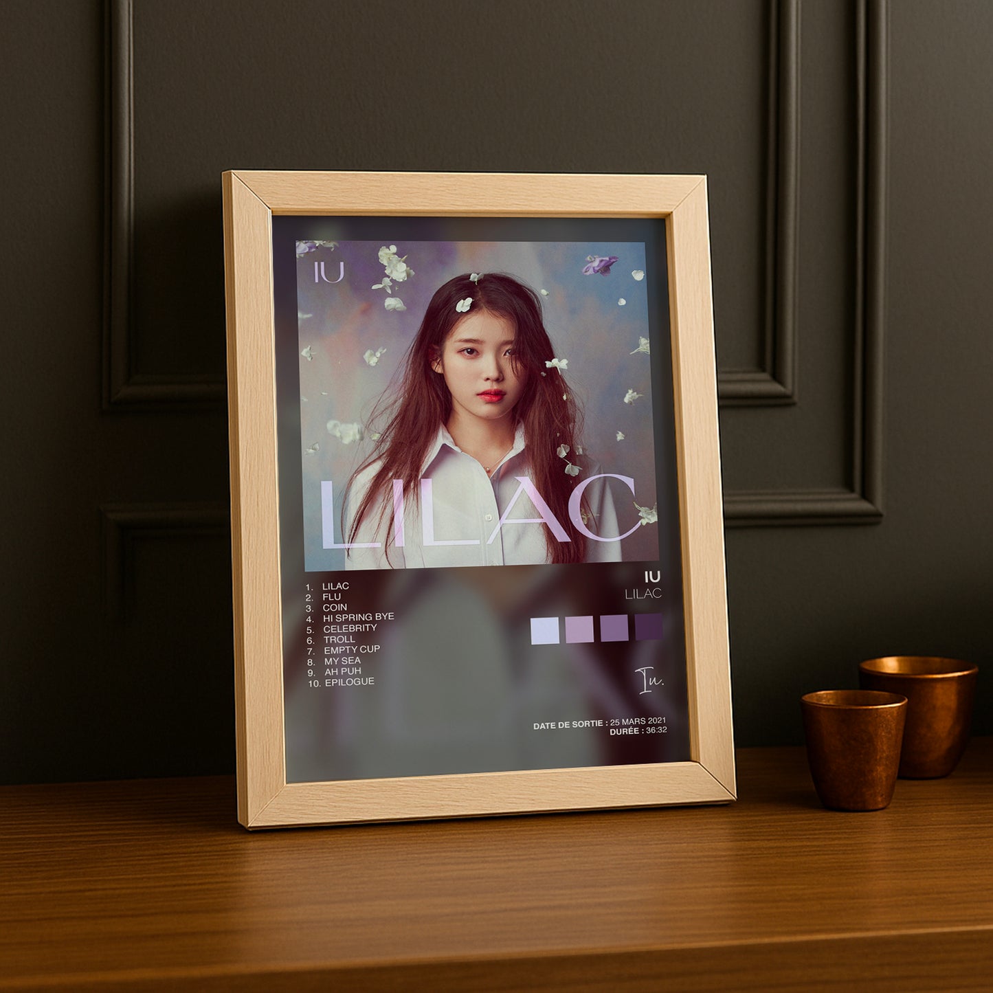 Cadre Photo K-Pop - IU Lilac