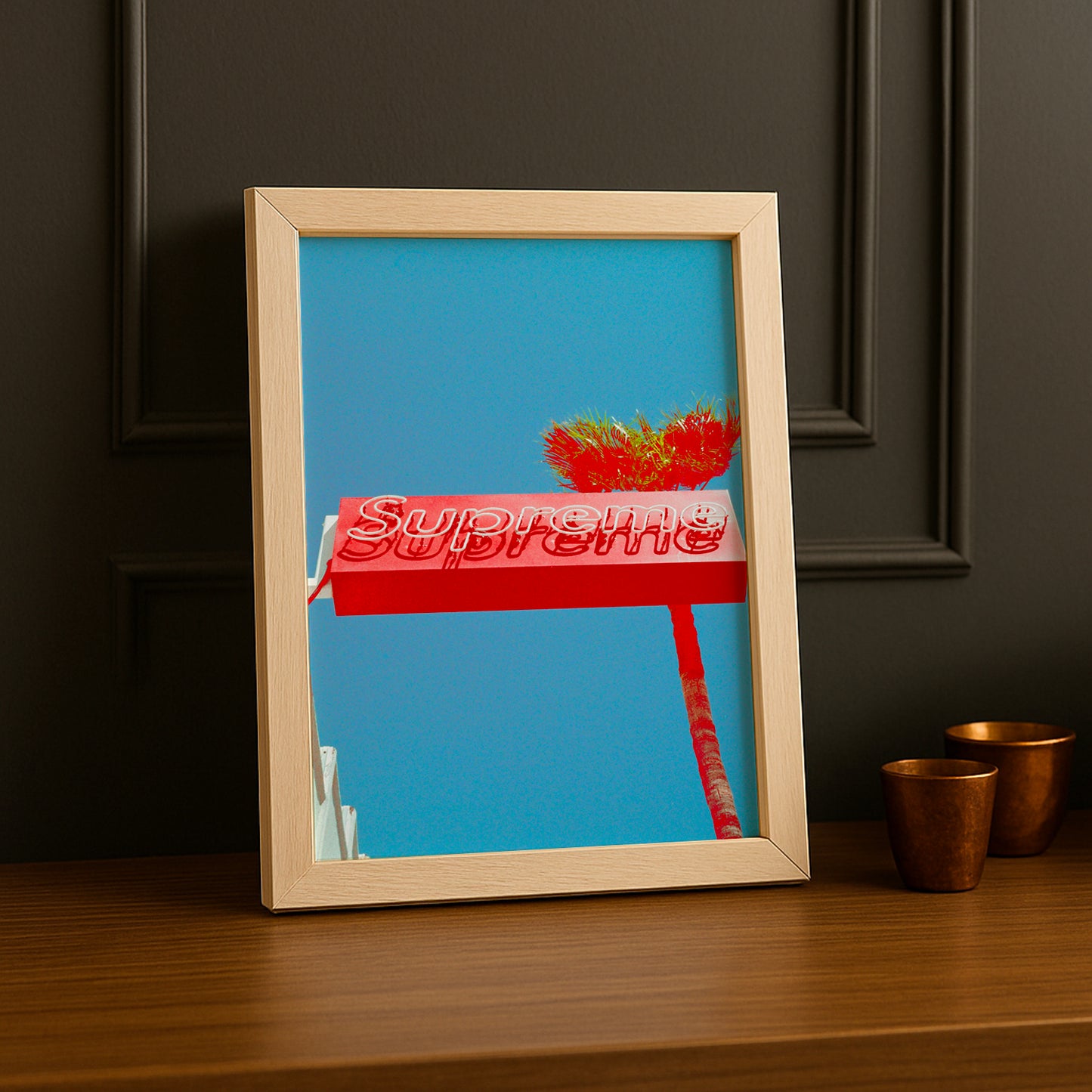 Poster Supreme - Devanture Rouge