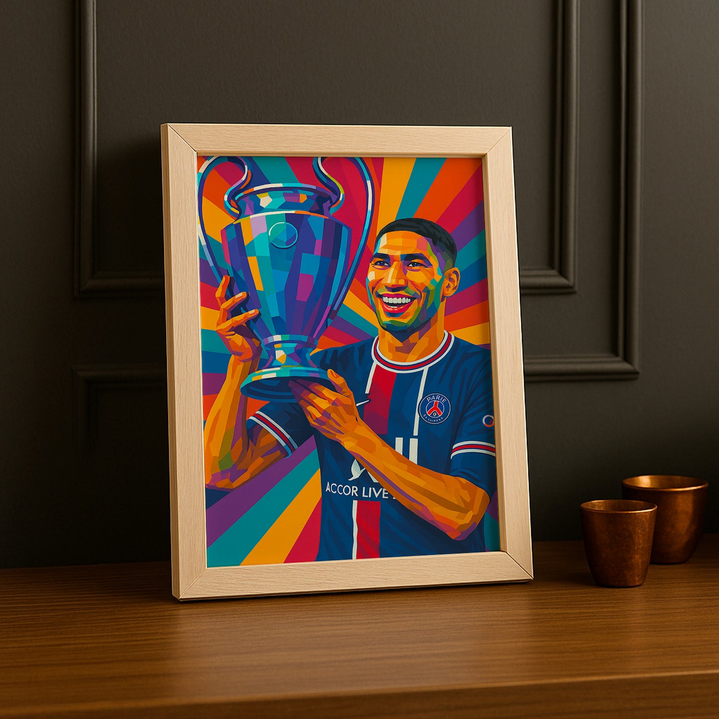 Cadre photo Achraf Hakimi Ligue des champions