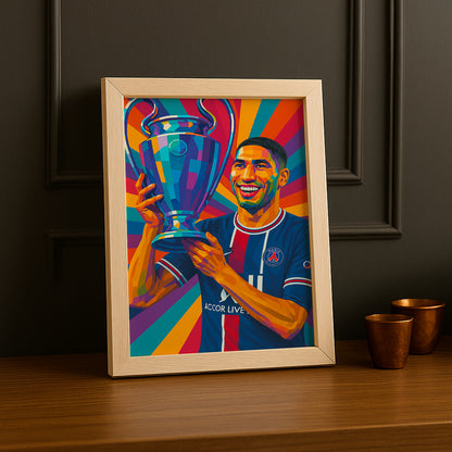 Cadre photo Achraf Hakimi Ligue des champions