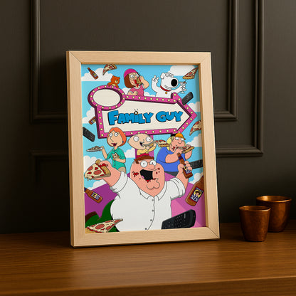 Cadre Photo Family Guy - Pizza