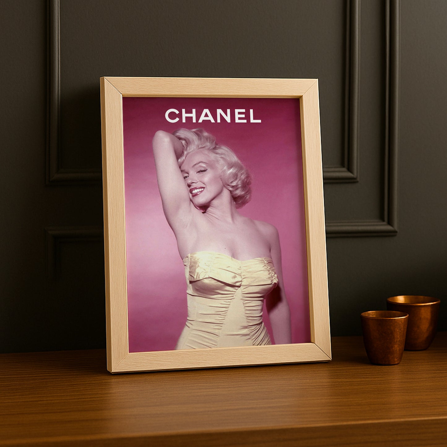 Poster Photo Chanel - Monroe Rose
