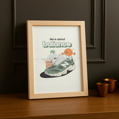 Cadre photo New Balance - life is about balance