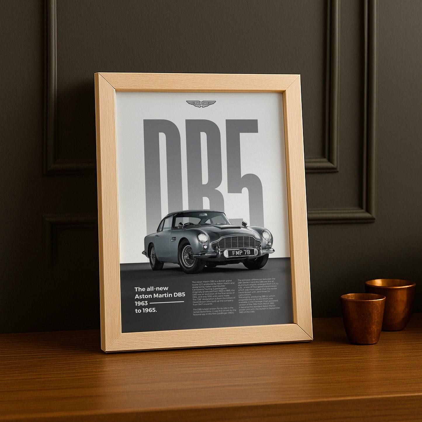 Poster Voitures - Aston Martin DB5 1963