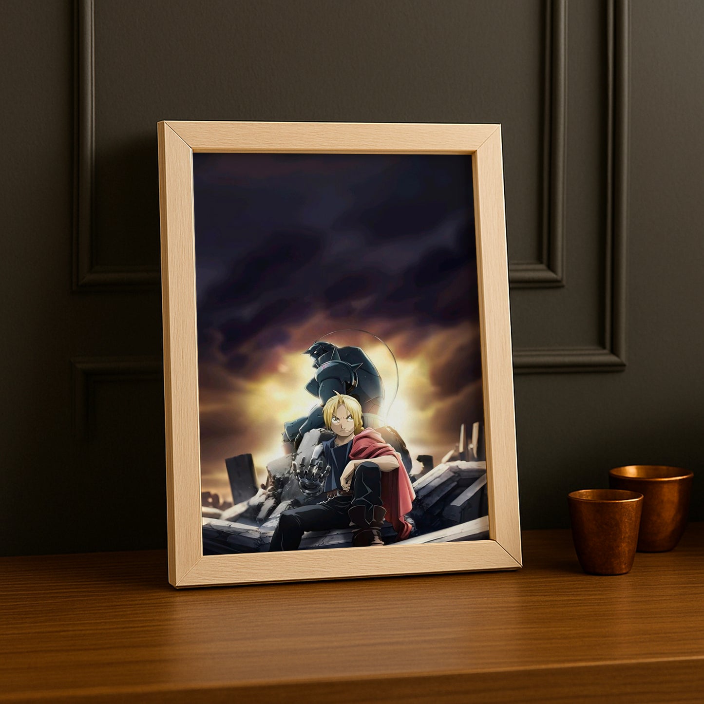 Cadre Photo Full Metal Alchemist - Edward et Alphonse Elric