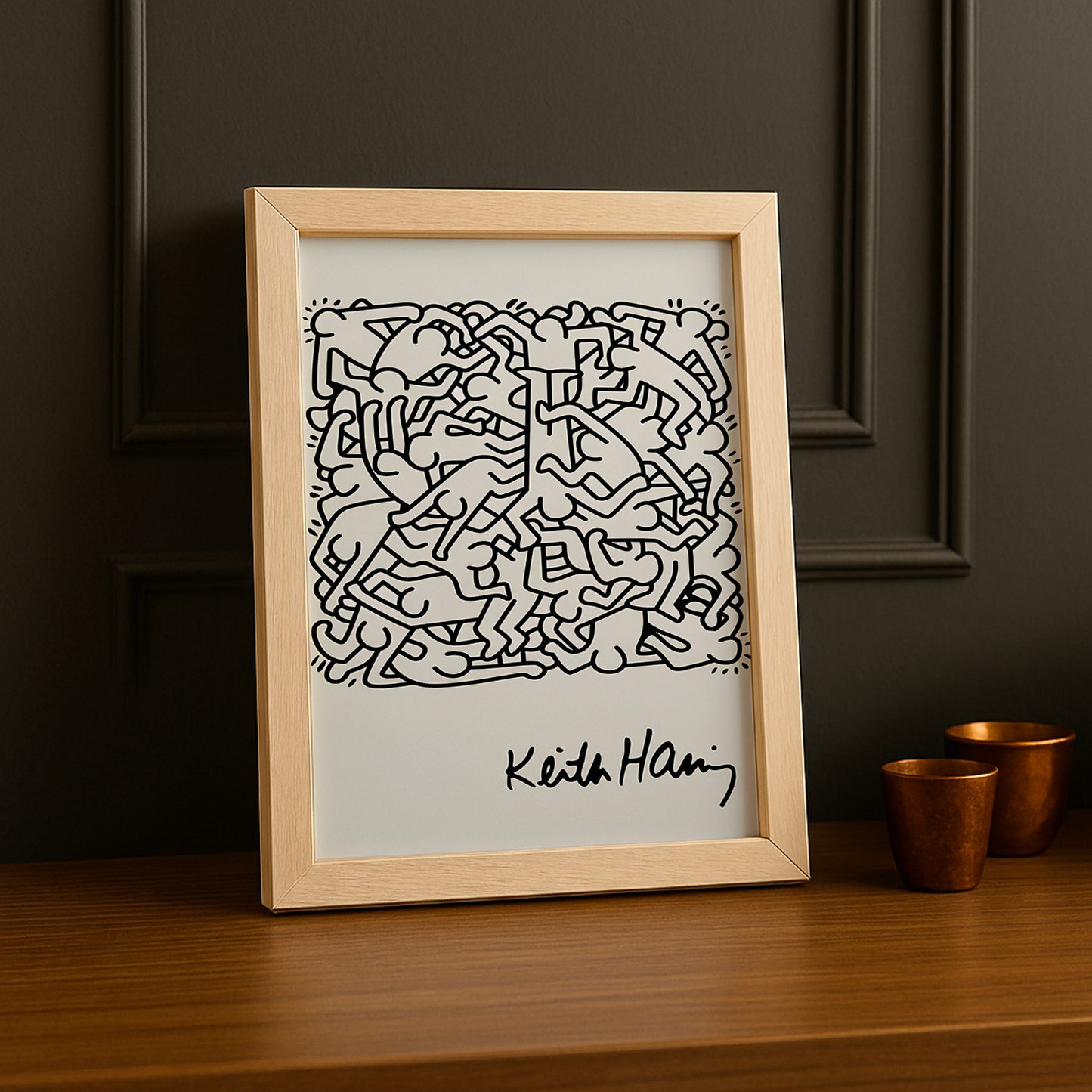 Cadre photo Keith Haring