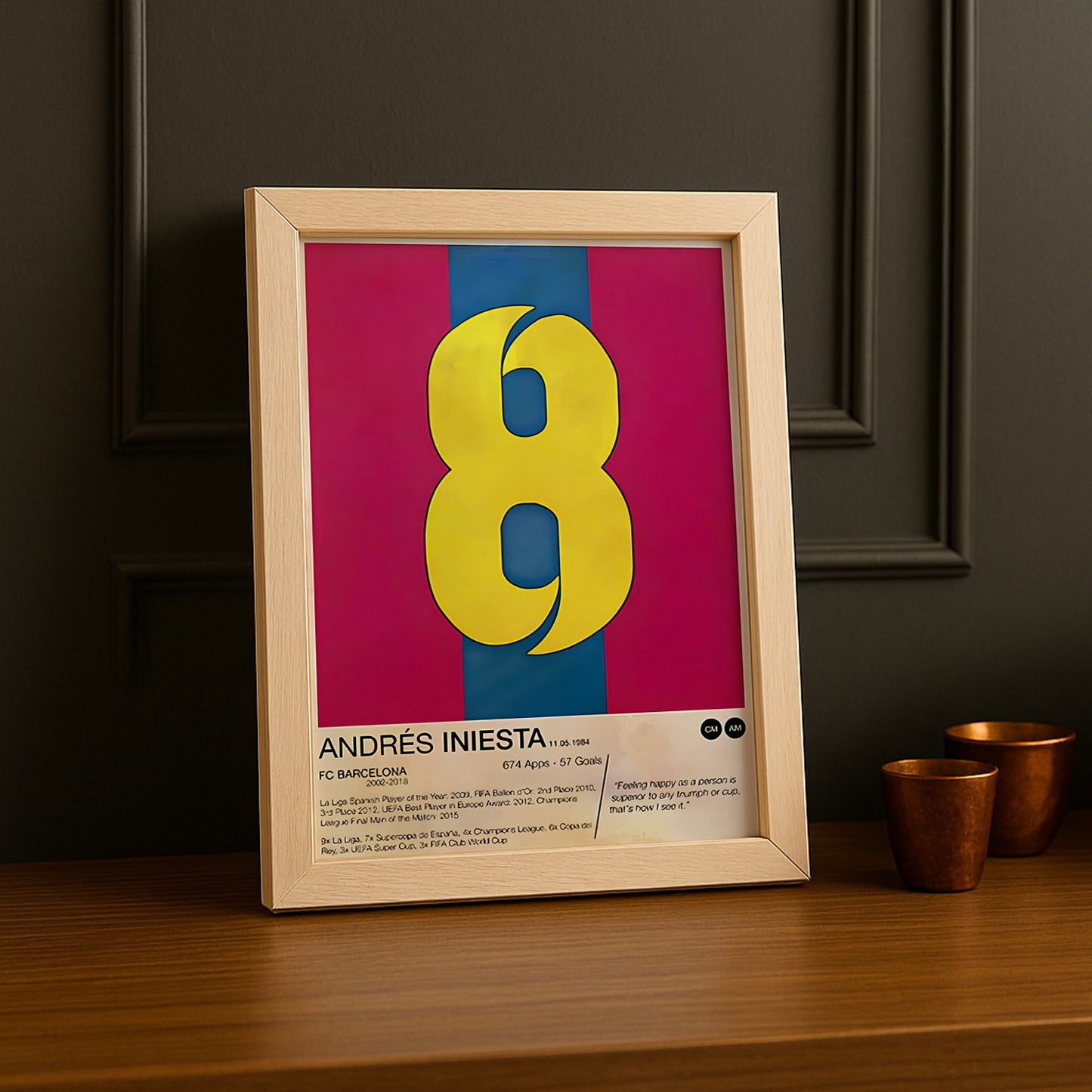 Cadre photo de Andrés Iniesta