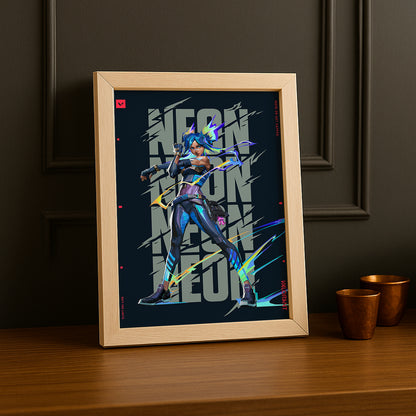 Cadre Photo Valorant - Neon