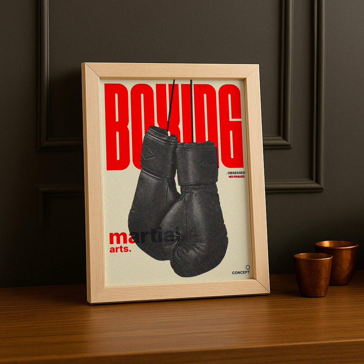 Cadre Photo Boxe - Martial Art Boxing