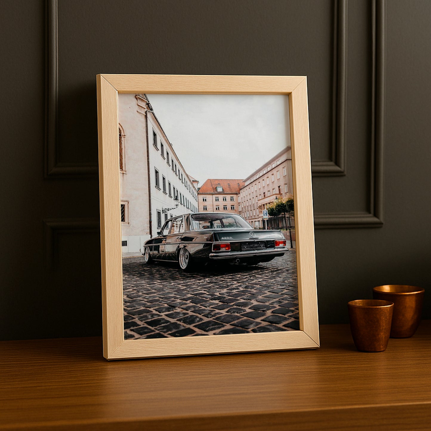 Cadre photo Mercedes Old School