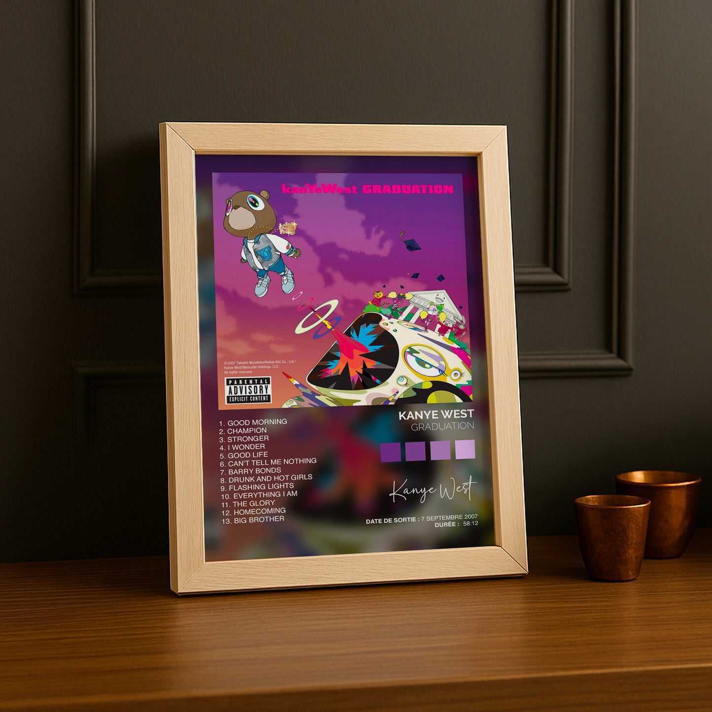 Cadre photo Graduation Kanye West