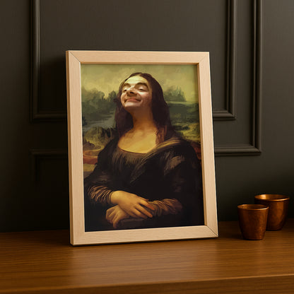 Cadre photo Mona Lisa La Joconde x Mr Bean