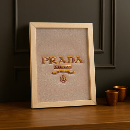 Cadre Photo Prada - Logo Cuir Milano