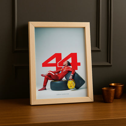 Poster encadrée Formule 1 - Lewis Hamilton 44