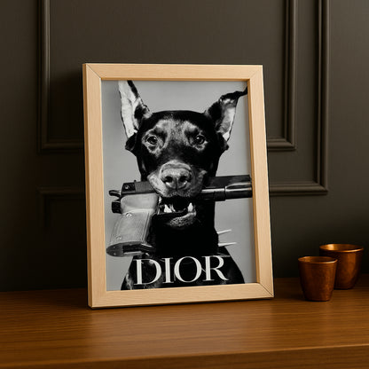 Cadre photo Chien Dior