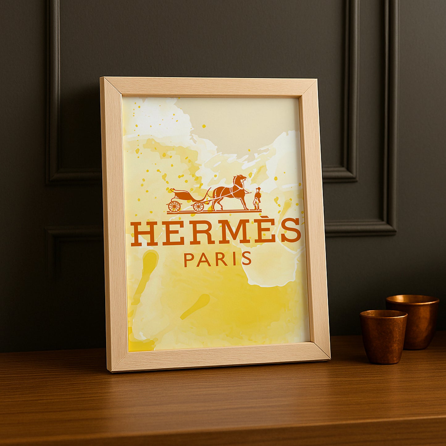 Cadre photo Hermès - Jaune