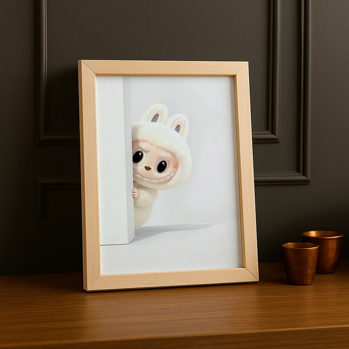 Poster Labubu White - Wall