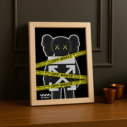 Cadre photo Kaws off-white