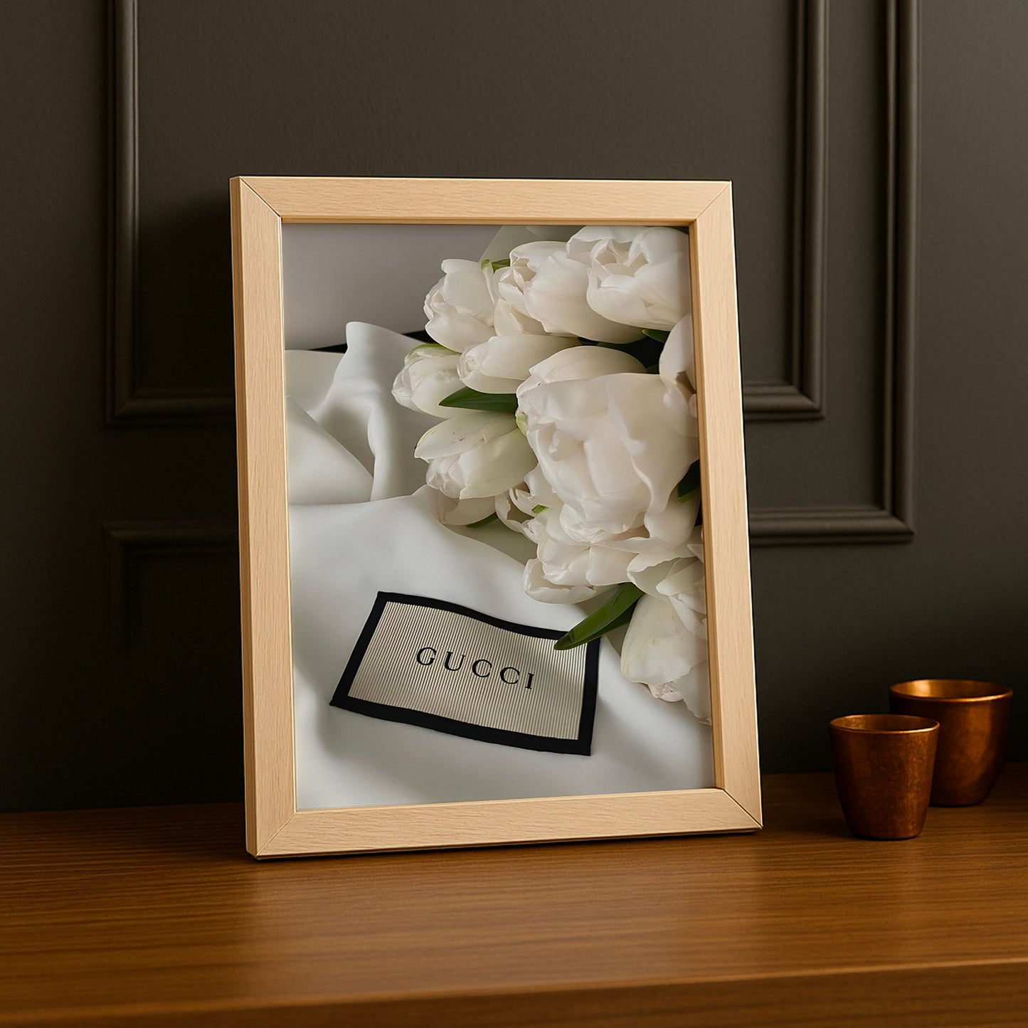 Cadre Photo Gucci - Tulipes Blanche