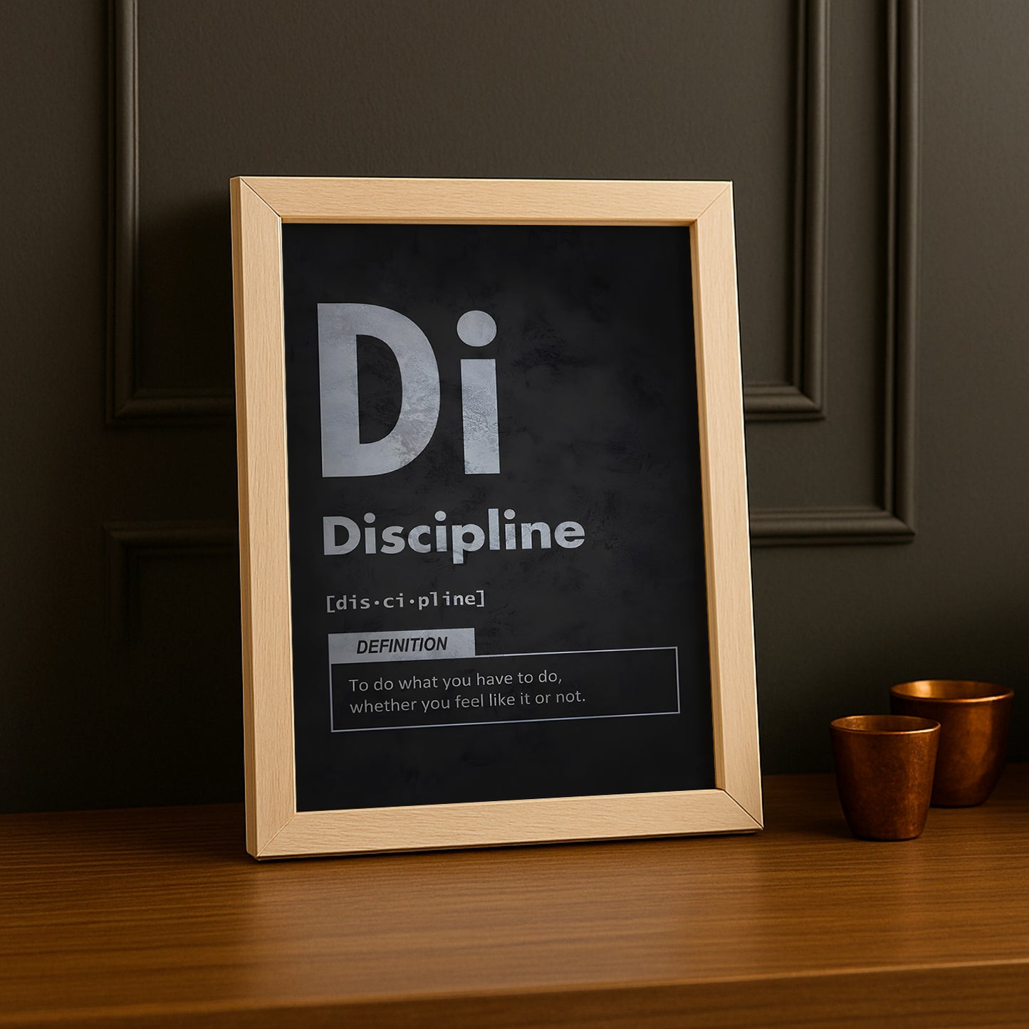 Cadre photo Motivation - Discipline