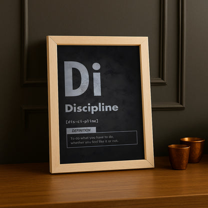 Cadre photo Motivation - Discipline