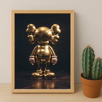 Cadre photo Kaws - Golden Companion