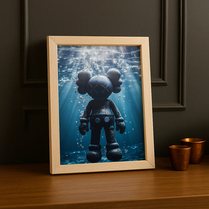 Poster Kaws - Nage
