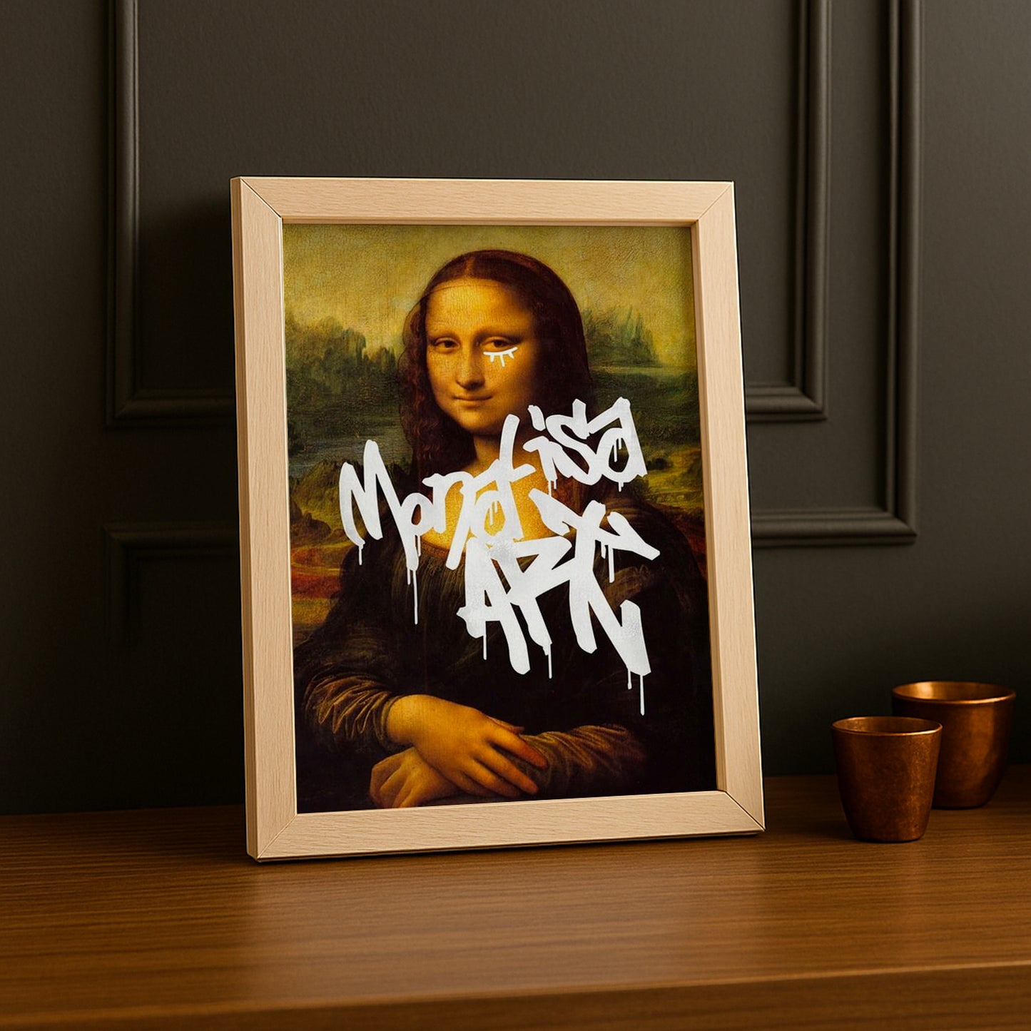 Cadre Photo Mona Lisa - Graffiti