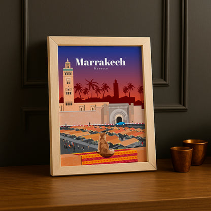 Maroc Marrakech - Poster