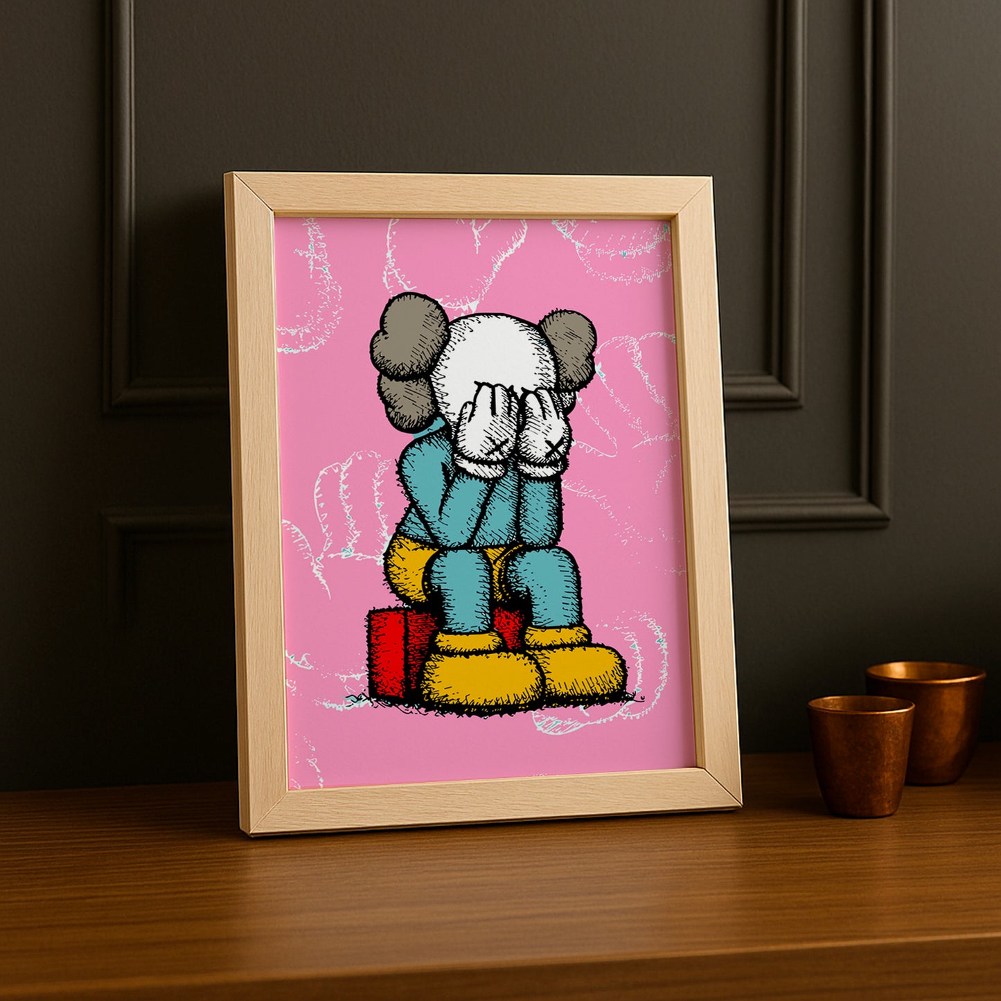 Poster Kaws pixel