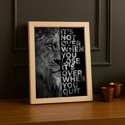 Cadre Photo Motivation - It's Not Over