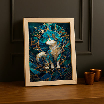 Cadre Photo Chien - Golden