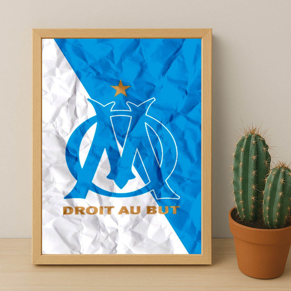 Olympique de Marseille Ecusson - Poster