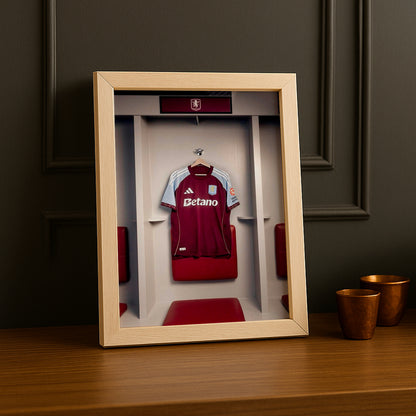 Cadre photo - Maillot Aston Villa 25-26