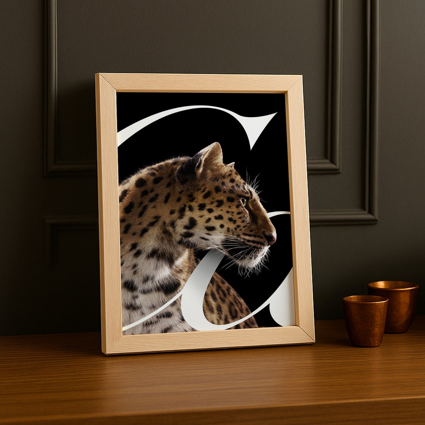 Cadre photo Cartier - "C" Panthère