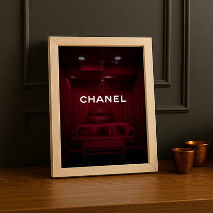 Poster Photo Chanel - Rouge