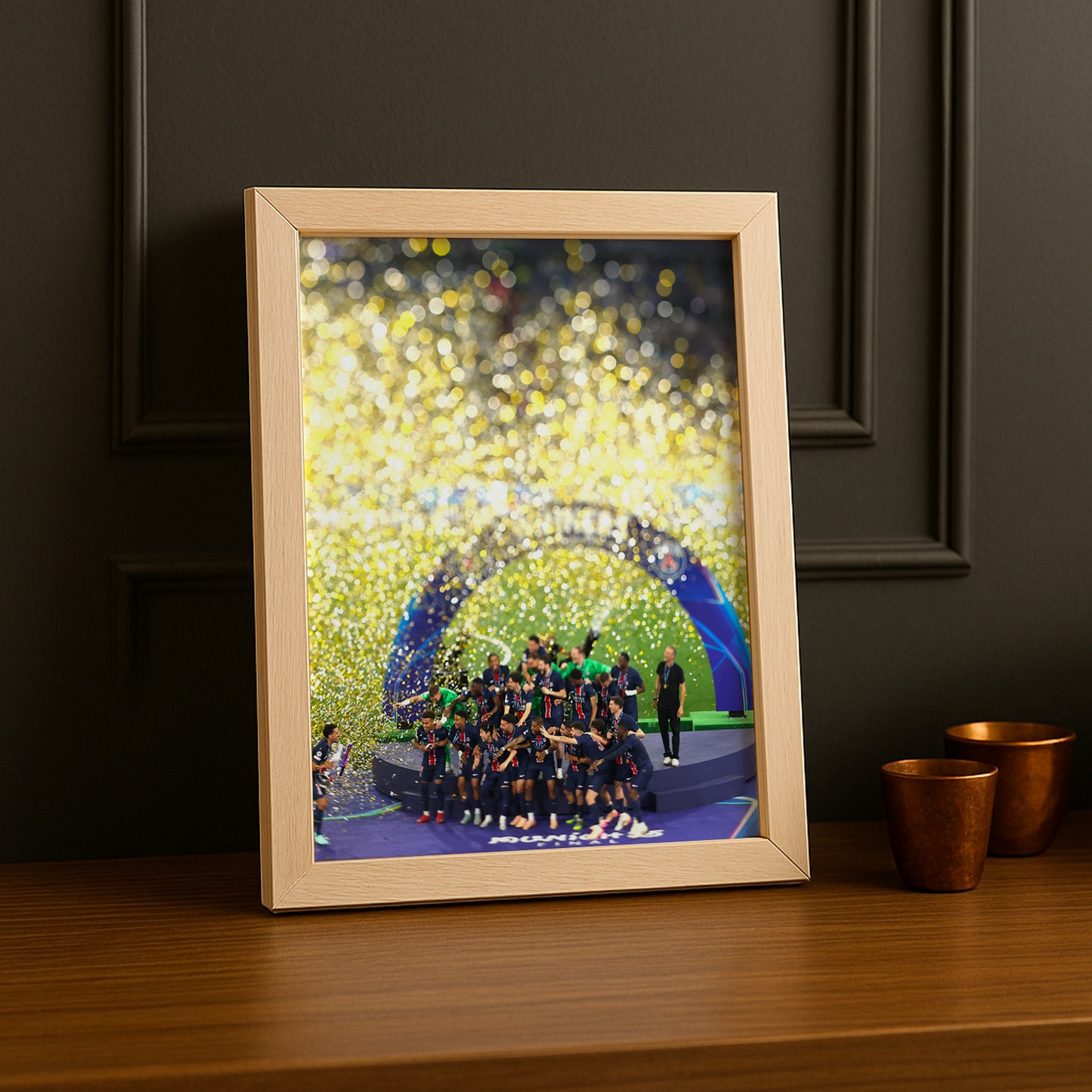 Cadre photo Marquinhos PSG Ligue des champions